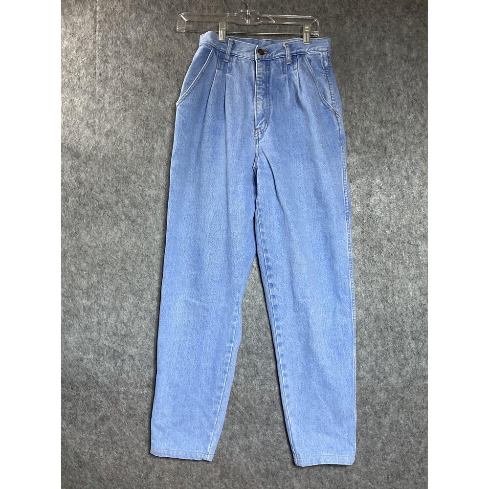 Vintage Bill Blass Jeans Womens XS Light Wash High Rise Mom Hong Kong 25x27